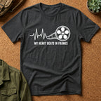 My Heart Beats In Frames, Heartbeat Graphic T-Shirt