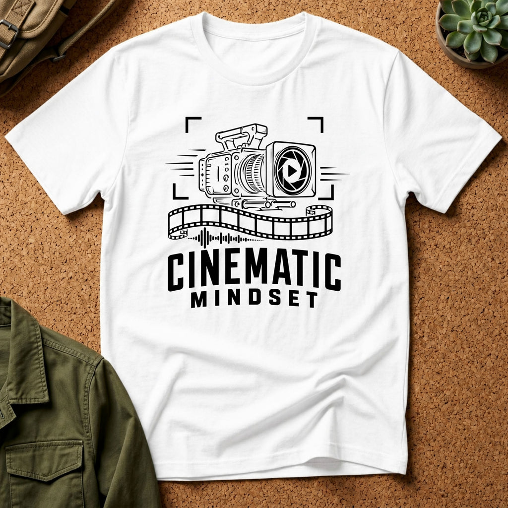 Cinematic Mindset T-Shirt — Graphic Tee for Filmmakers & Creators