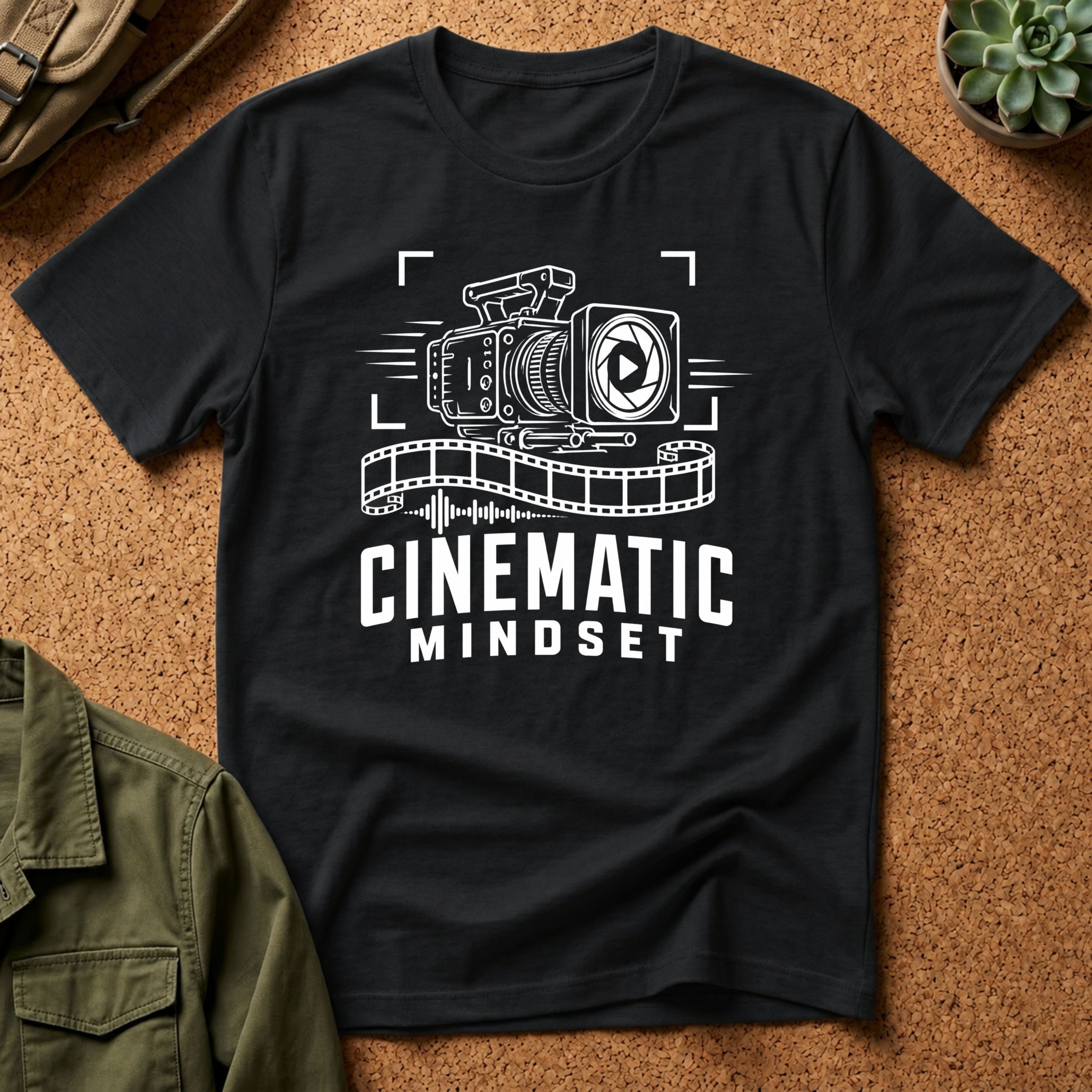 Cinematic Mindset T-Shirt — Graphic Tee for Filmmakers & Creators