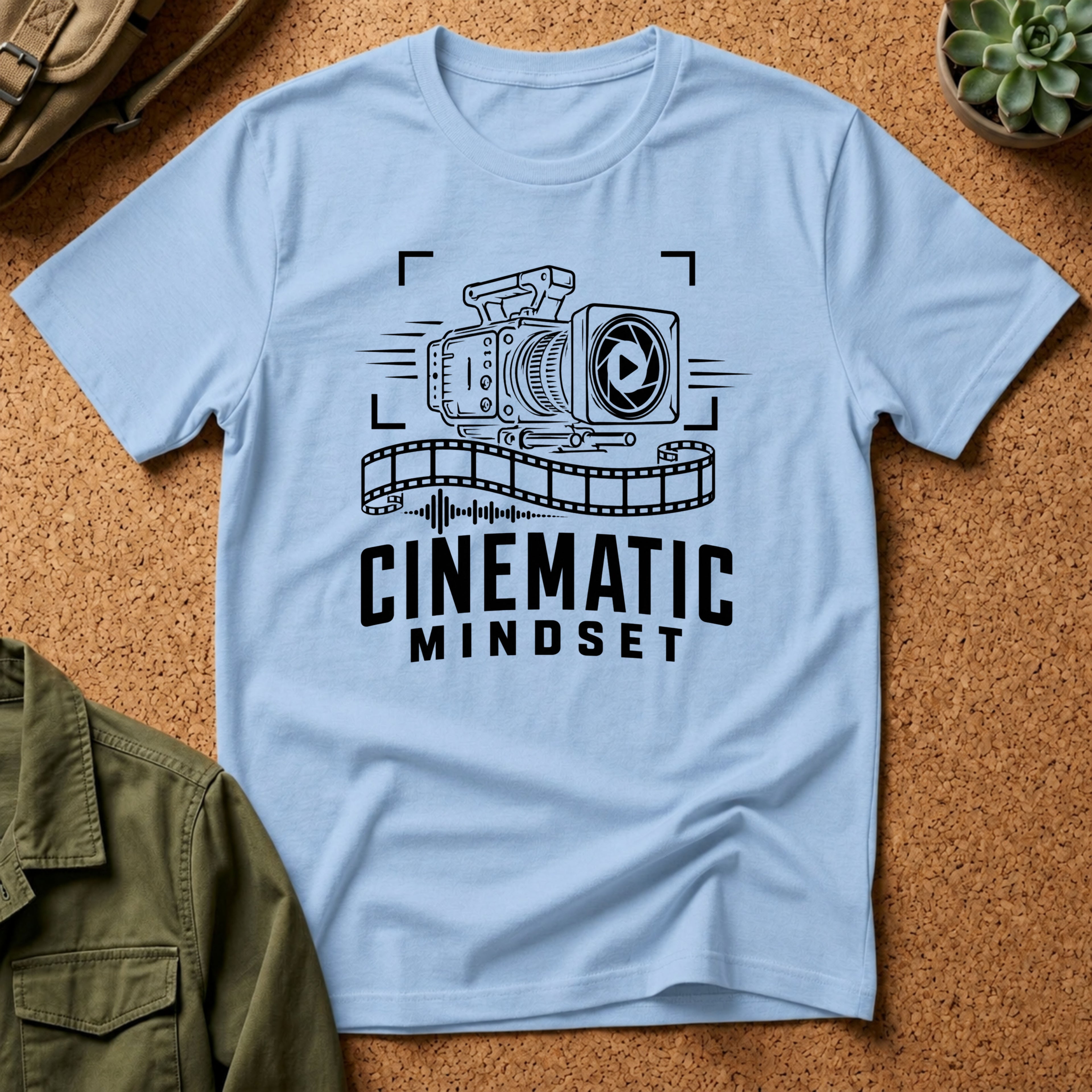 Cinematic Mindset T-Shirt — Graphic Tee for Filmmakers & Creators
