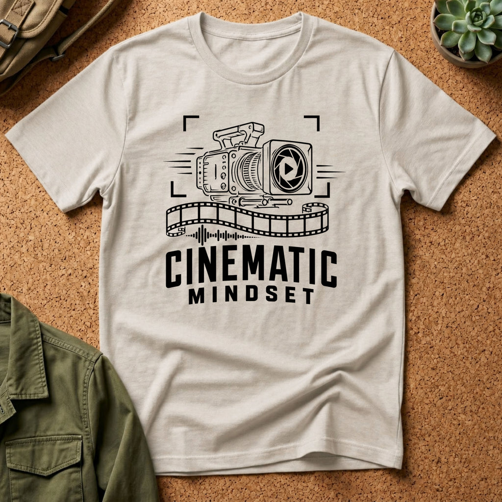 Cinematic Mindset T-Shirt — Graphic Tee for Filmmakers & Creators