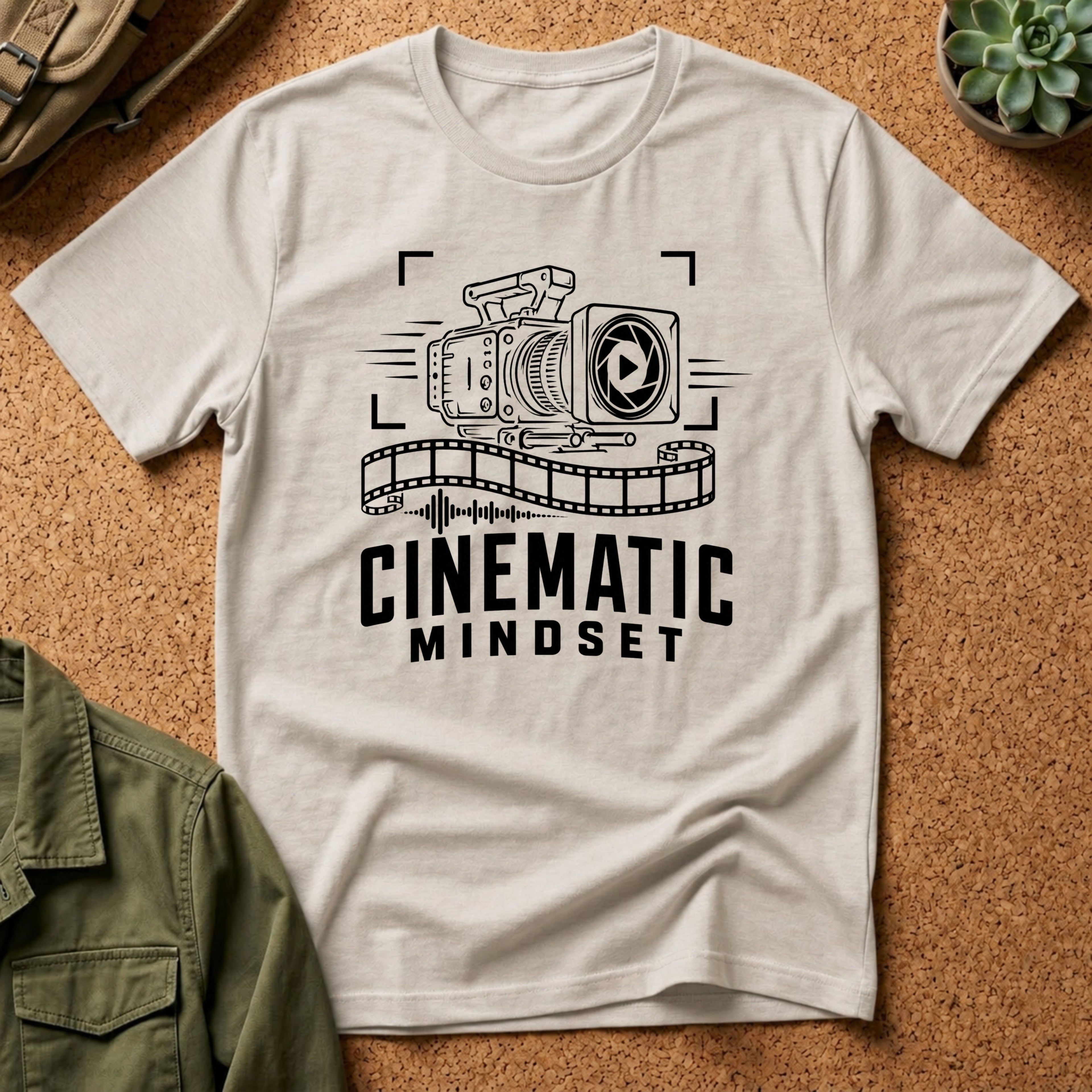 Cinematic Mindset T-Shirt — Graphic Tee for Filmmakers & Creators