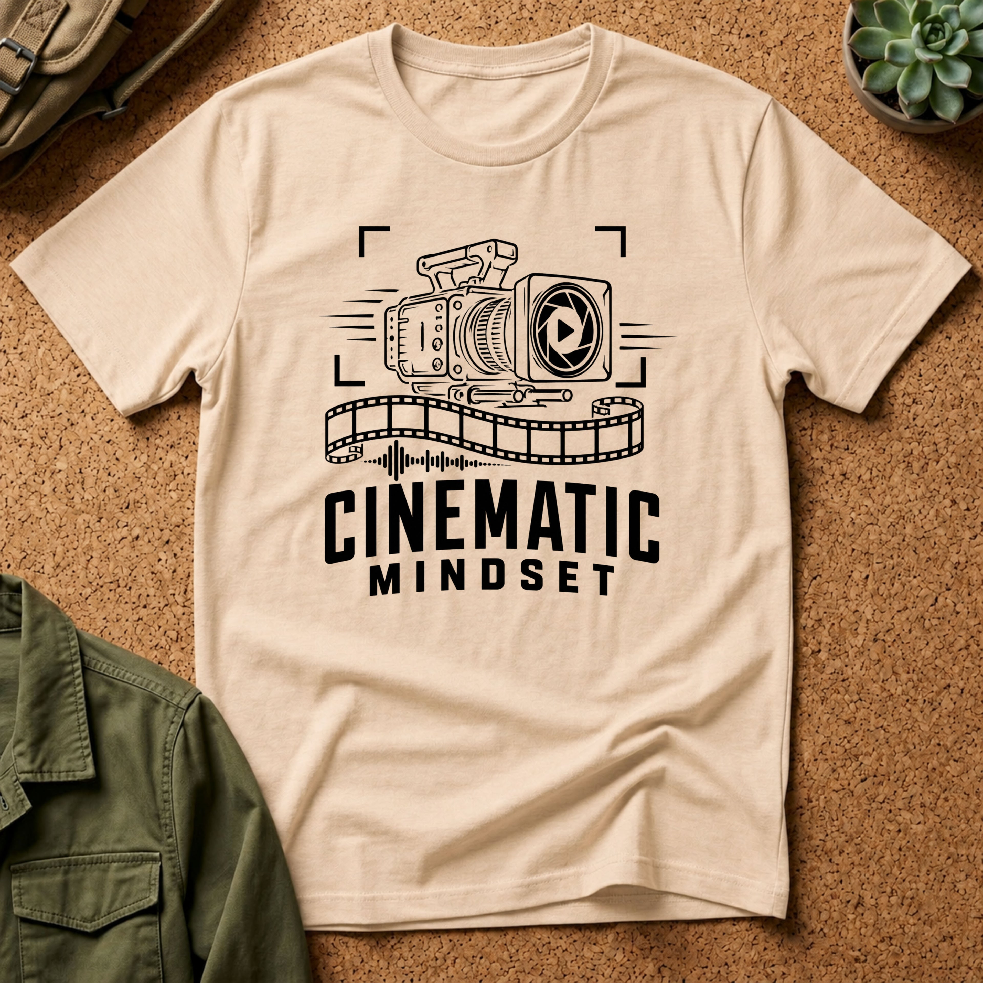 Cinematic Mindset T-Shirt — Graphic Tee for Filmmakers & Creators
