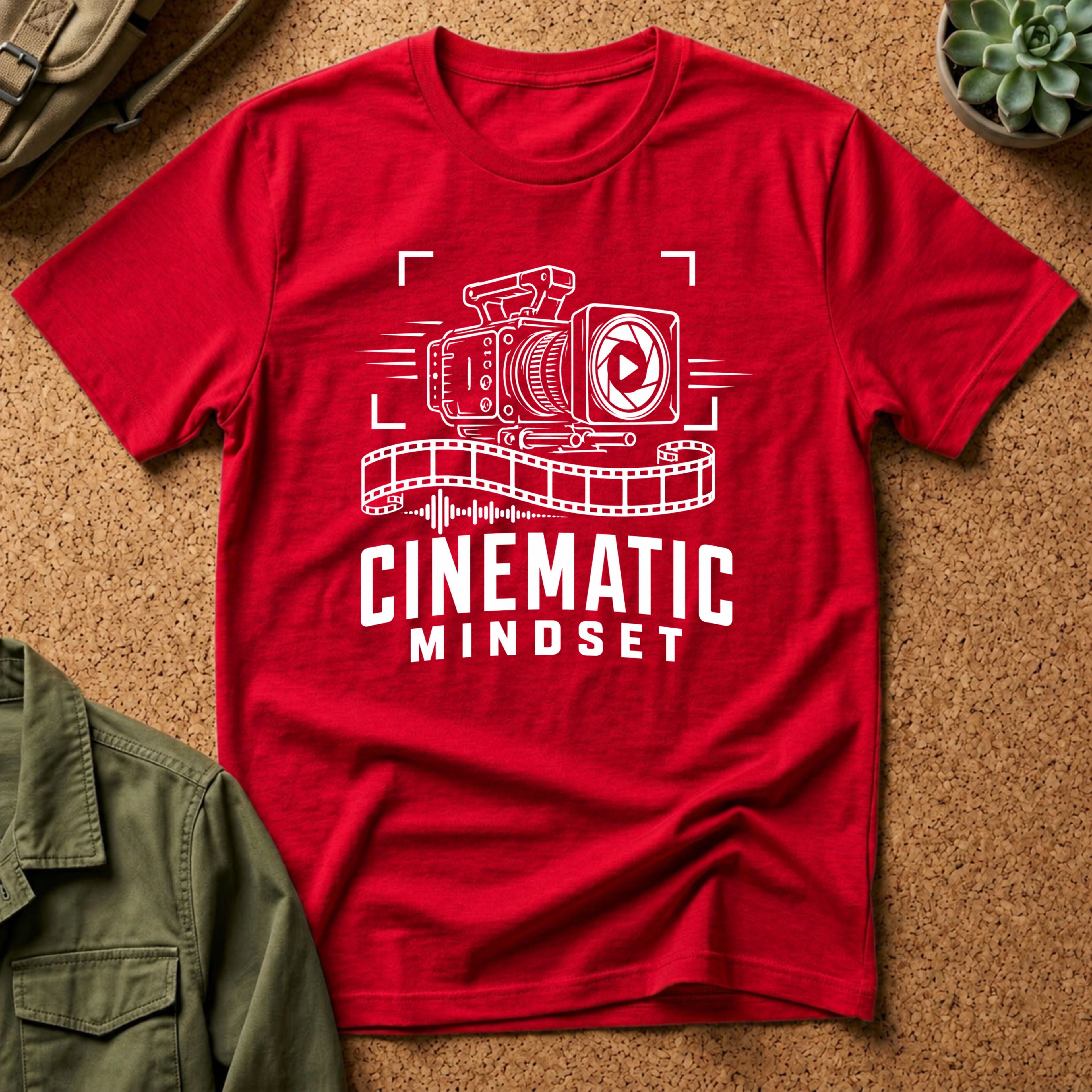Cinematic Mindset T-Shirt — Graphic Tee for Filmmakers & Creators