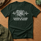 Camera in Hand Peace in Heart T-Shirt