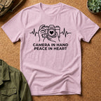 Camera in Hand Peace in Heart T-Shirt