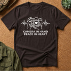 Camera in Hand Peace in Heart T-Shirt