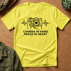 Camera in Hand Peace in Heart T-Shirt