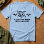 Camera in Hand Peace in Heart T-Shirt
