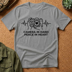 Camera in Hand Peace in Heart T-Shirt