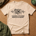 Camera in Hand Peace in Heart T-Shirt