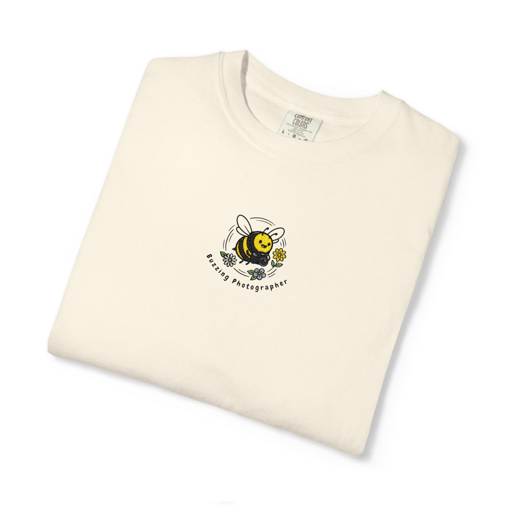 Buzzing Photographer Embroidery T-Shirt