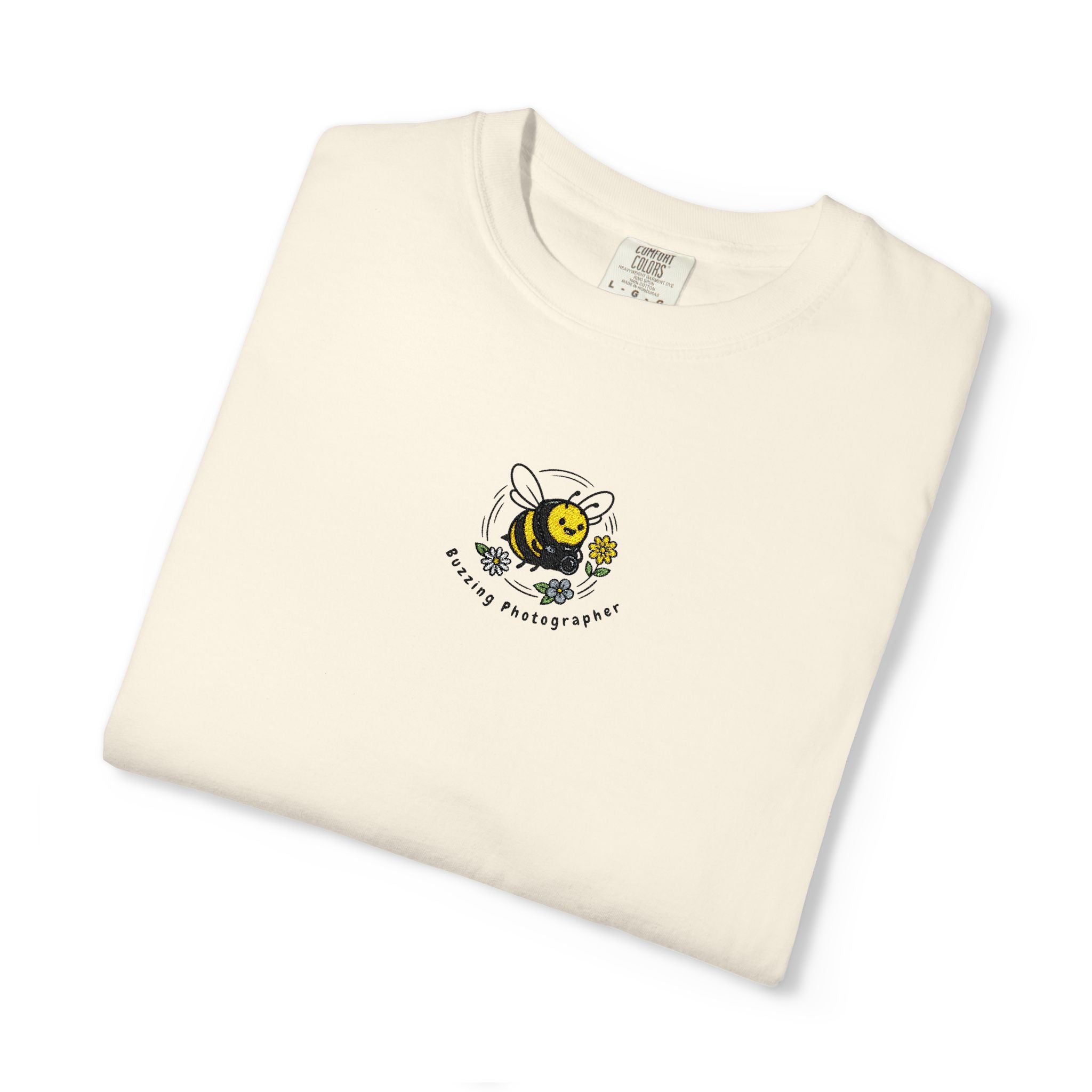 Buzzing Photographer Embroidery T-Shirt