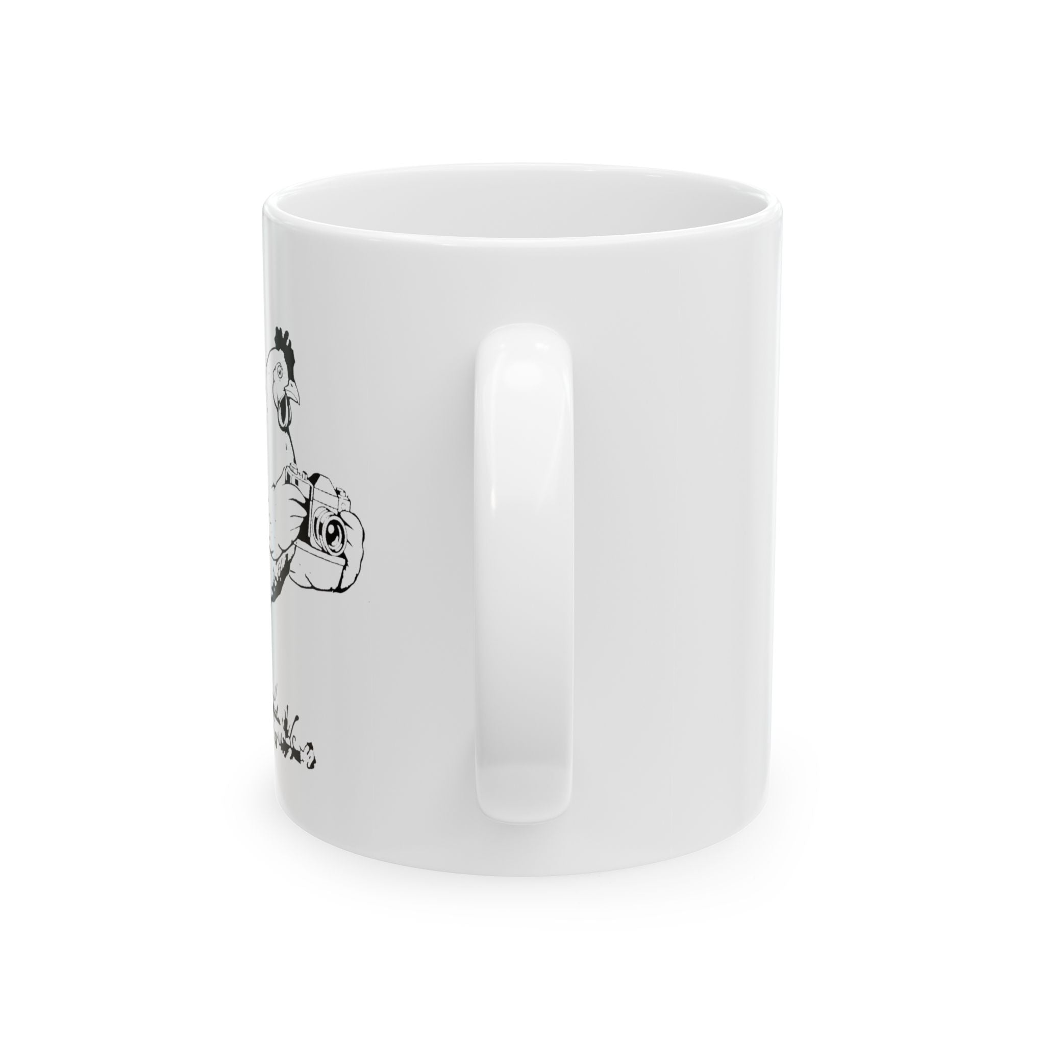 Photographer Chicken Ceramic Mug, (11oz, 15oz)