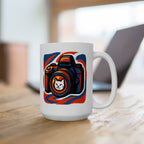 Northwest Coast Style Ceramic Mug — Bold Raven Art Coffee Cup (11oz/15oz)