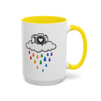 Rainbow Camera Coffee Mug — Photography Lover Accent Mug (11/15oz)