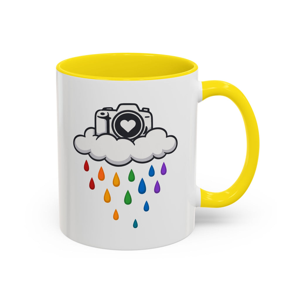 Rainbow Camera Coffee Mug — Photography Lover Accent Mug (11/15oz)