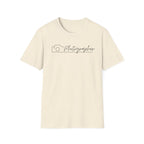 Photographer Script Camera T‑Shirt — Minimal Photography Tee for Photographers & Photo Lovers