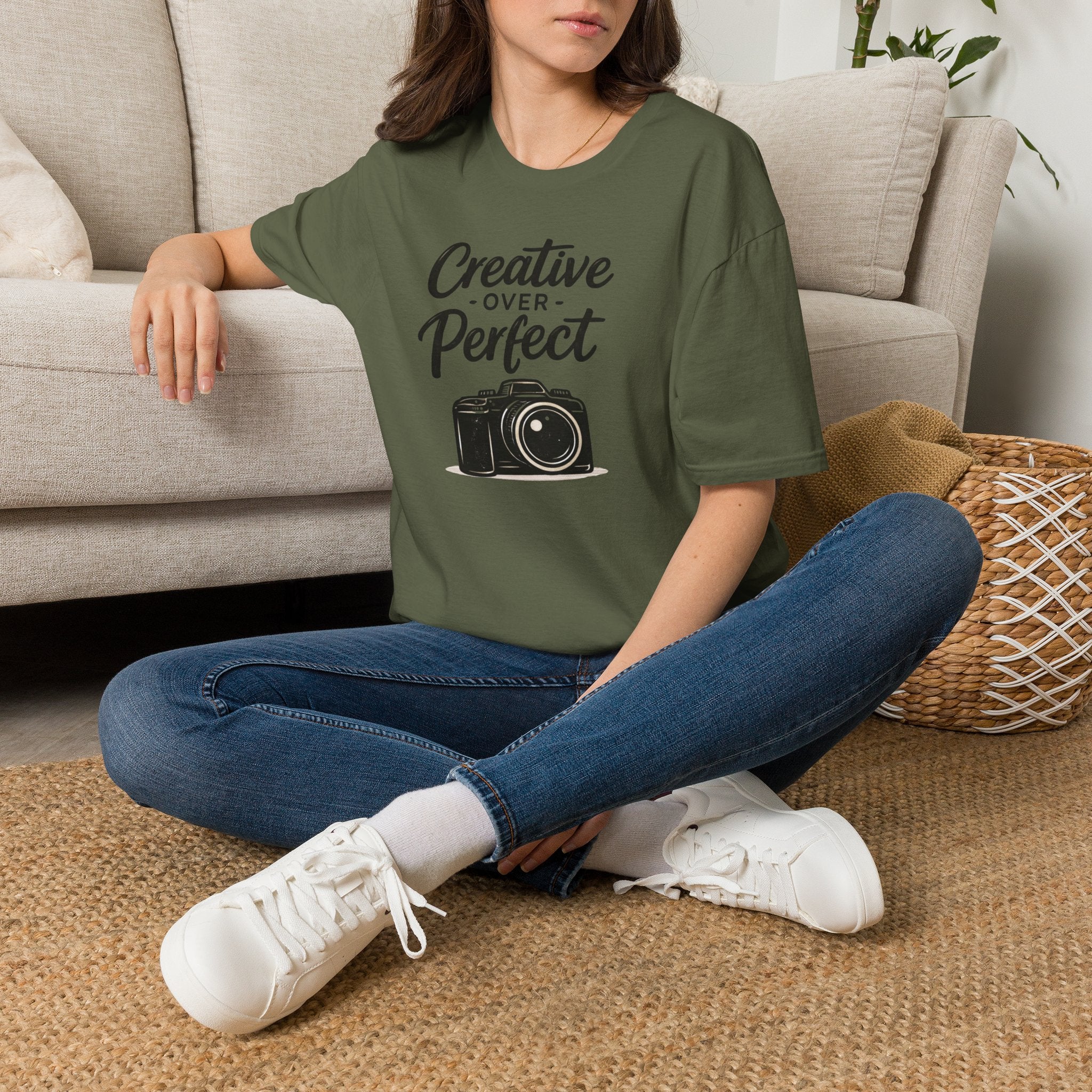 Creative Over Perfect Camera T-Shirt