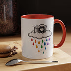 Rainbow Camera Coffee Mug — Photography Lover Accent Mug (11/15oz)