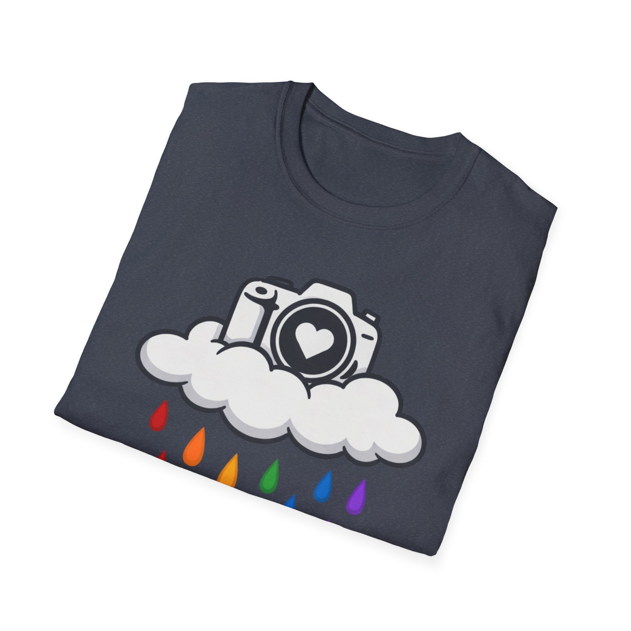 Rainbow Rain Camera T-Shirt