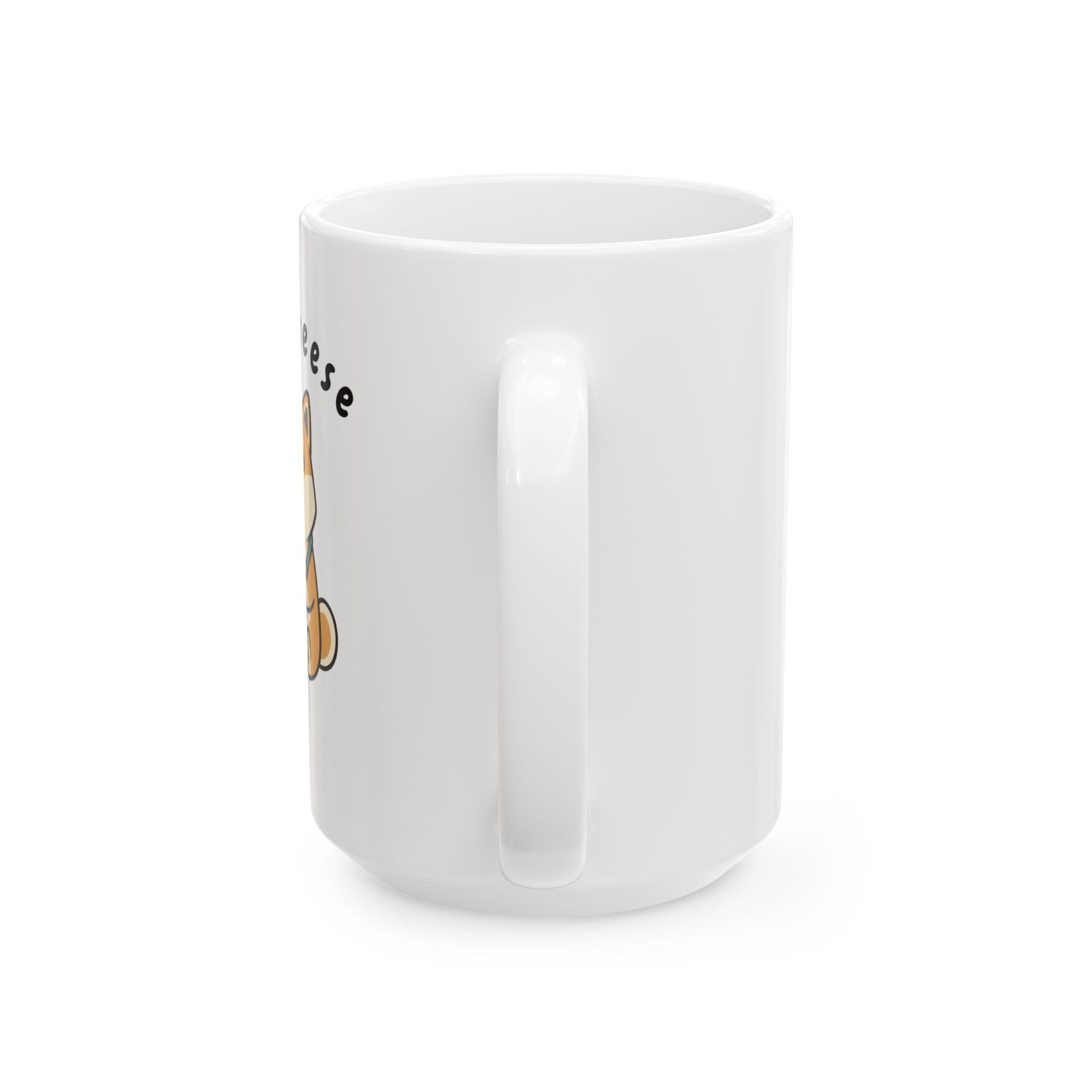 Corgi Ceramic Mug — Cute Sitting Dog Coffee Cup (11oz & 15oz)