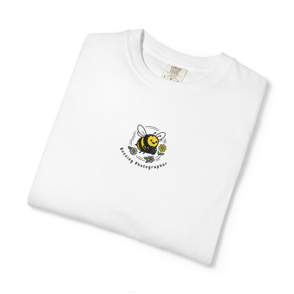 Buzzing Photographer Embroidery T-Shirt