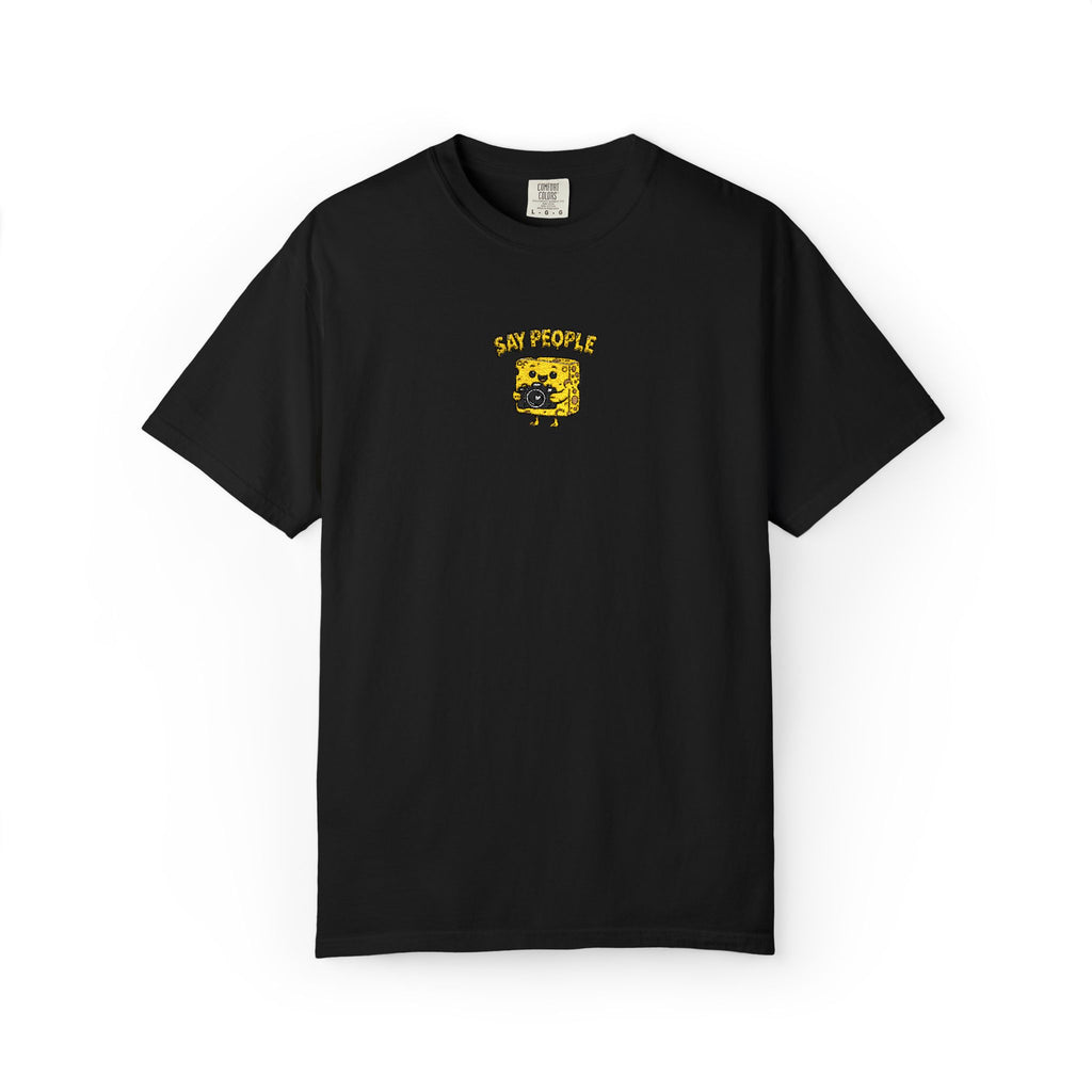 Say People Cheese Block Embroidery T-shirt