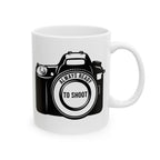 Camera Illustration Ceramic Mug — Photographer Gift Coffee Cup (11oz, 15oz)