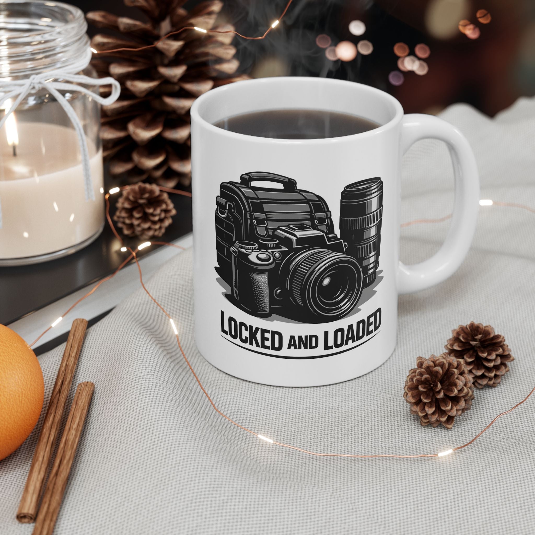 "Locked And Loaded" Ceramic Coffee Cup (11oz & 15oz)