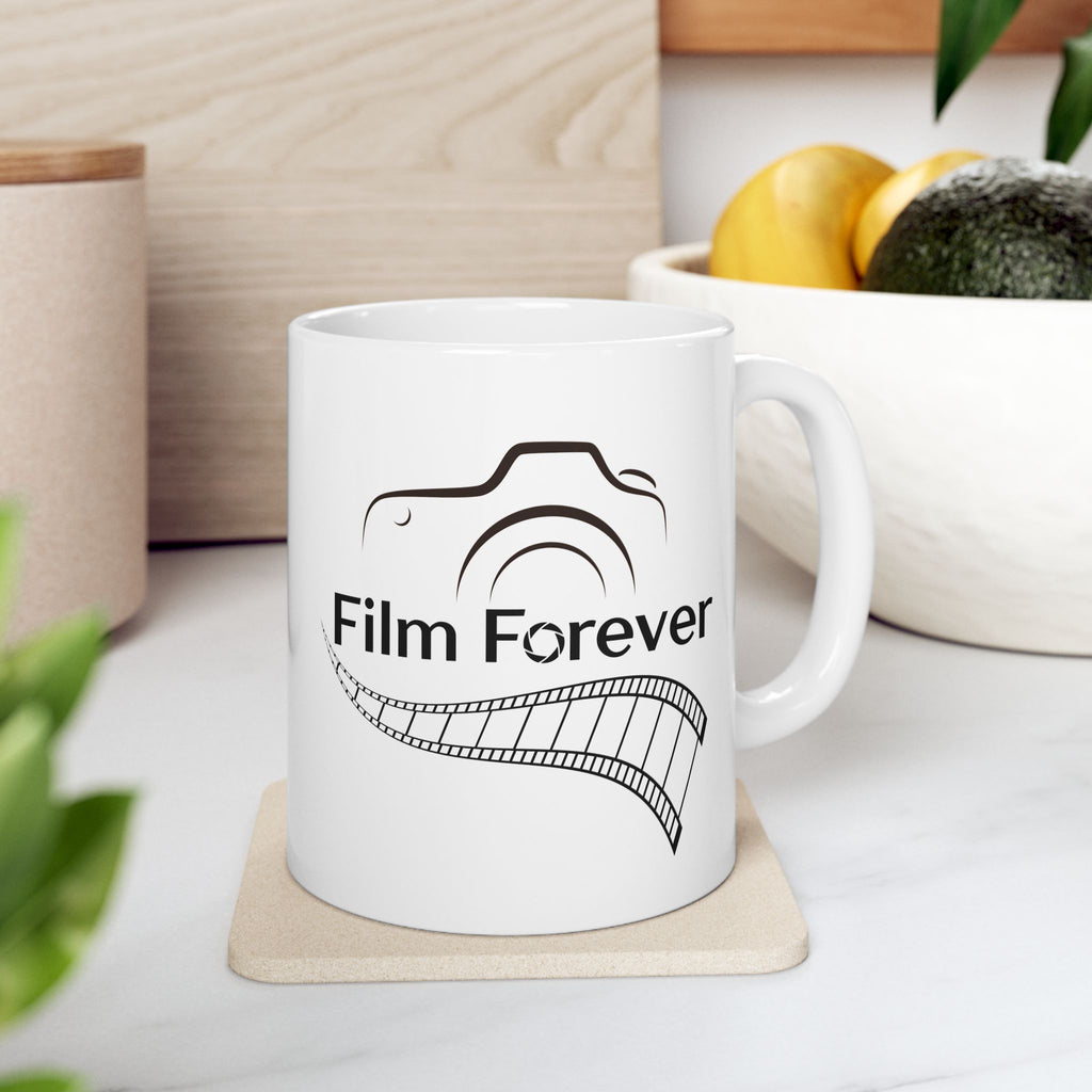 'Film Forever' Ceramic Coffee Cup (11oz, 15oz)