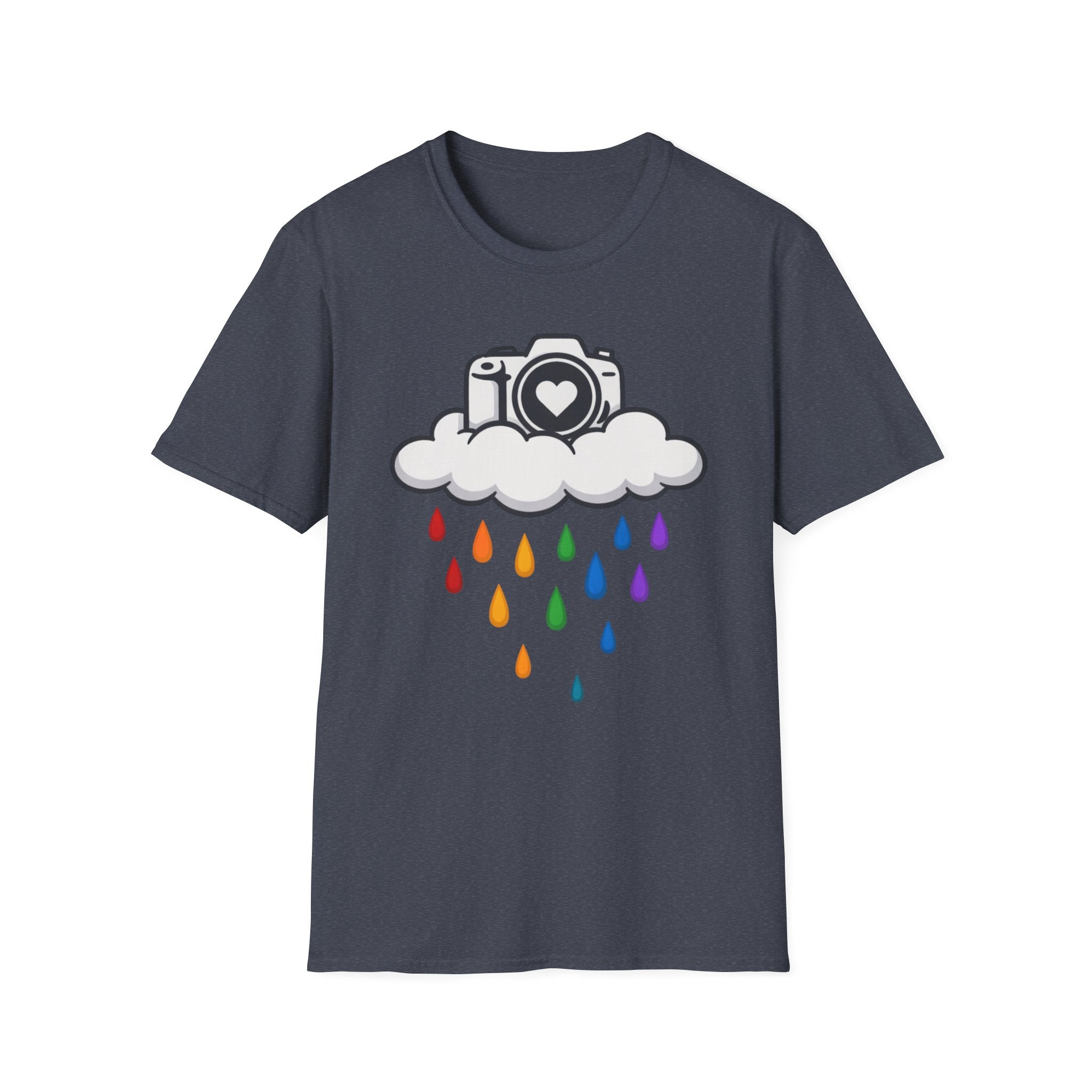 Rainbow Rain Camera T-Shirt