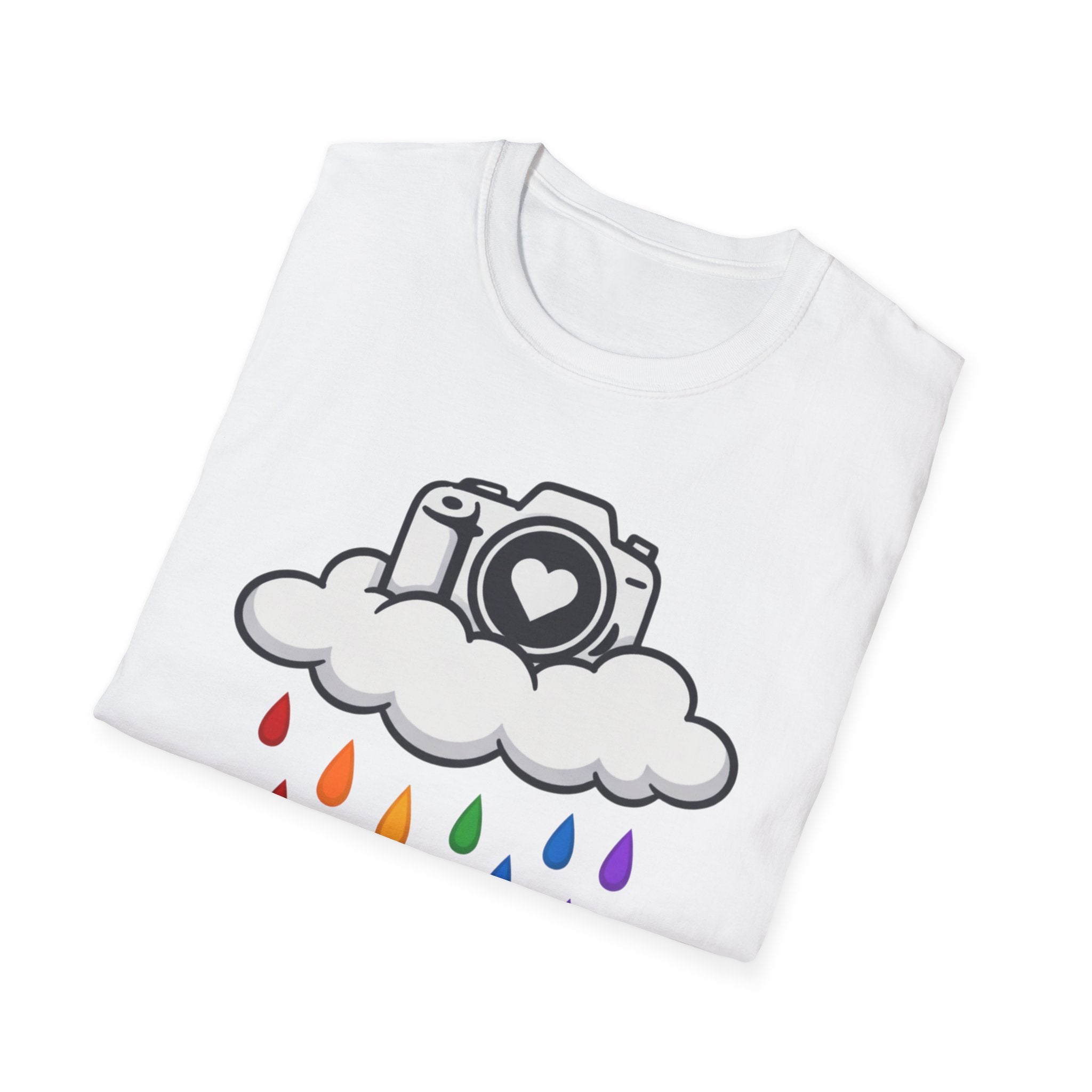 Rainbow Rain Camera T-Shirt