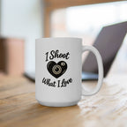 'I Shoot What I love' Heart Coffee Cup (11oz & 15oz)