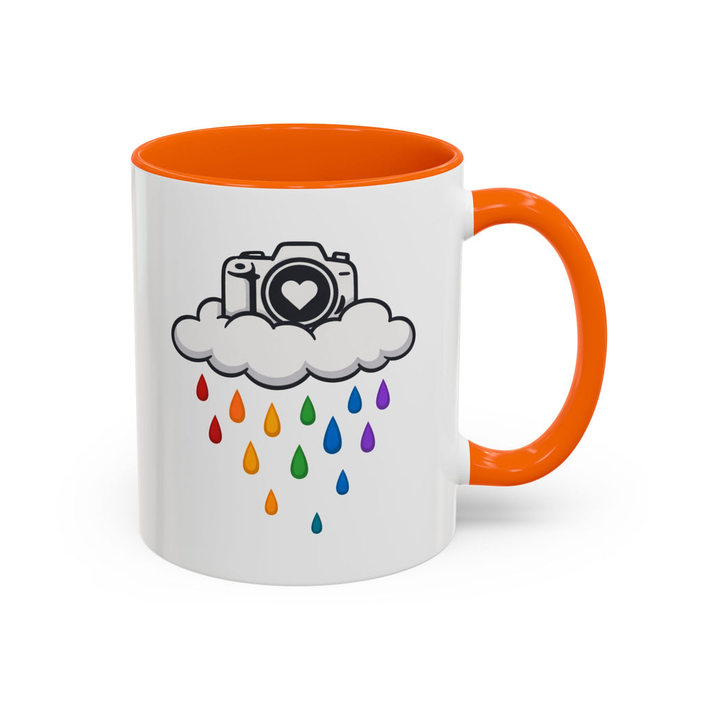 Rainbow Camera Coffee Mug — Photography Lover Accent Mug (11/15oz)