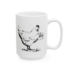 Photographer Chicken Ceramic Mug, (11oz, 15oz)