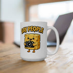 "Say People" Cheese Block Coffee Cup (11oz, 15oz)