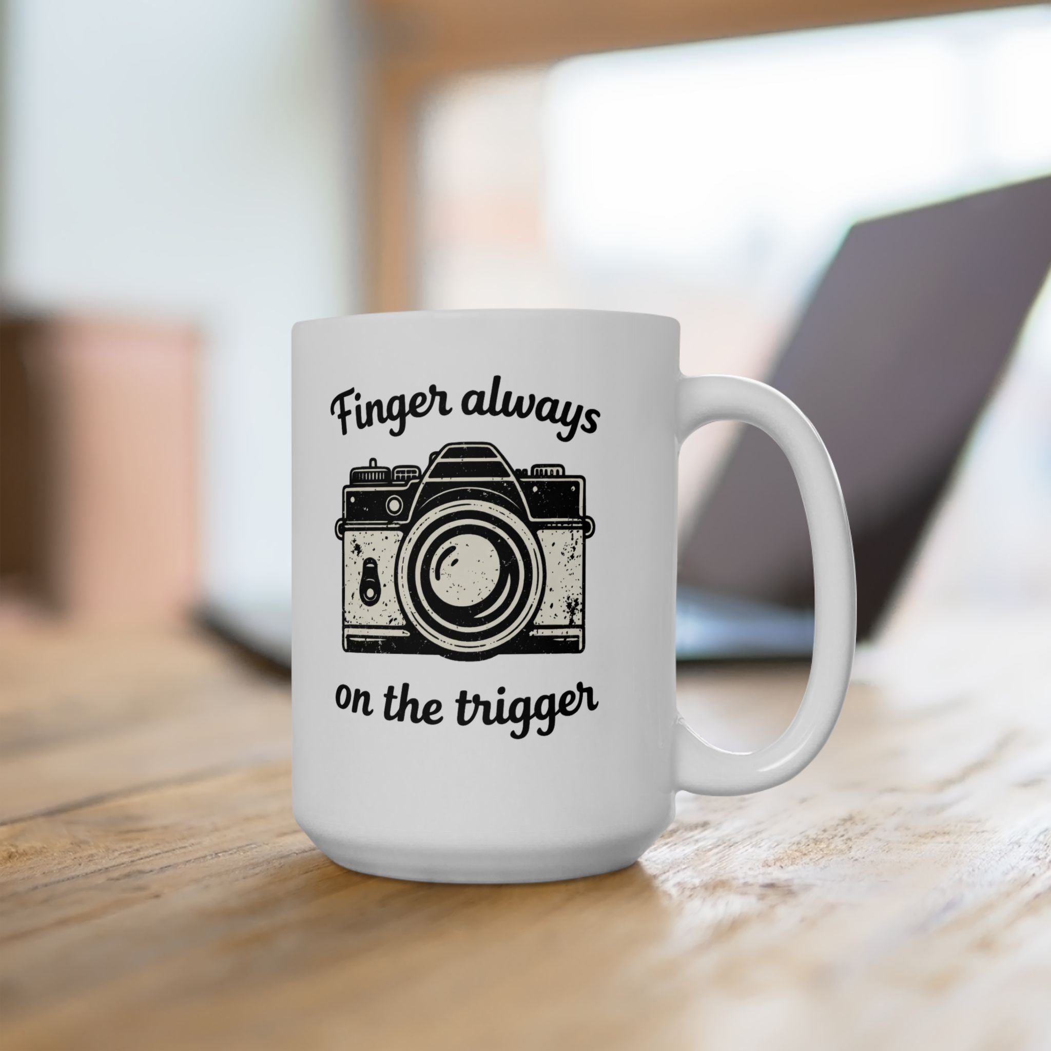 “Finger on the Trigger” Coffee Mug (11oz, 15oz)