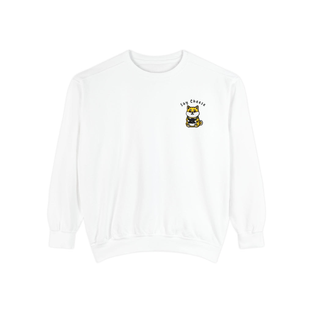 Say Cheese Shibu Inu Dog Sweatshirt