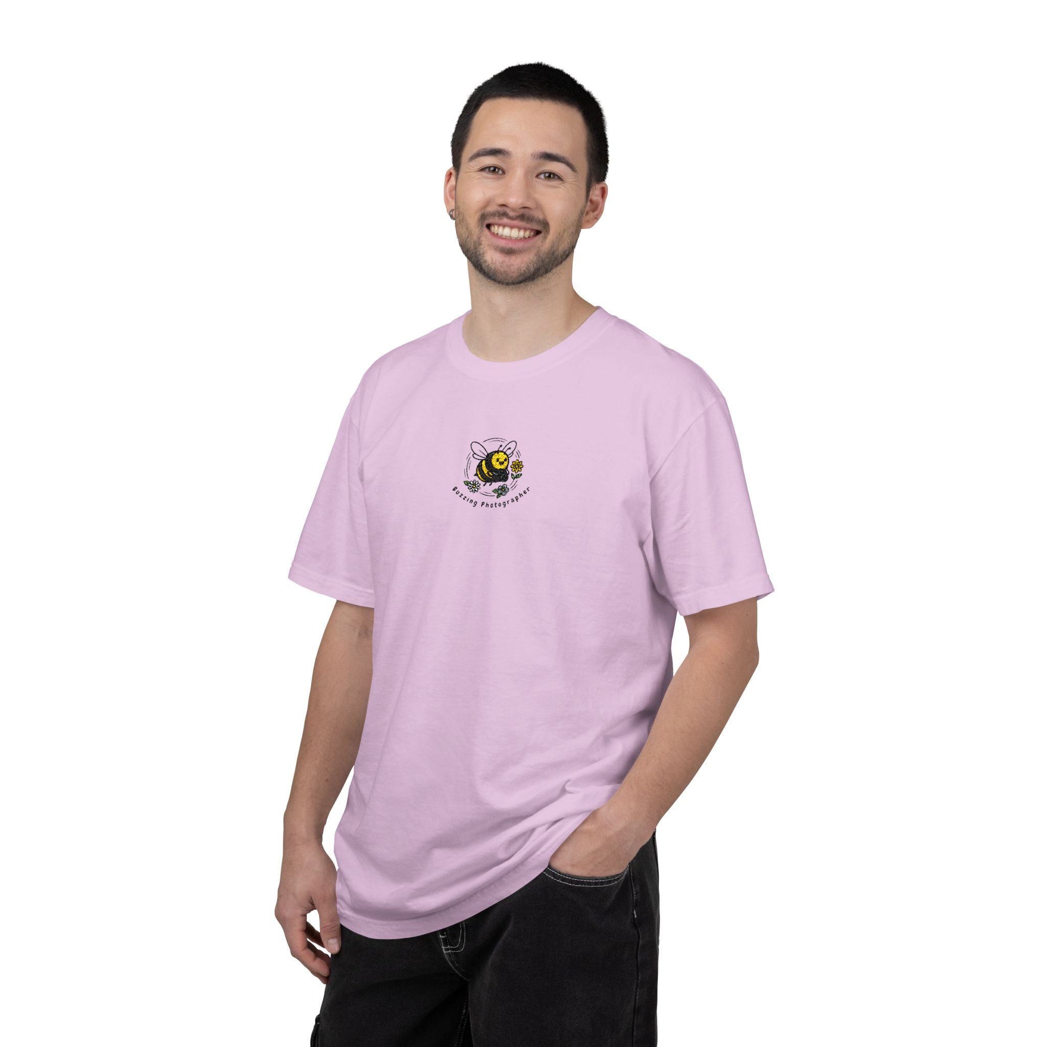 Buzzing Photographer Embroidery T-Shirt
