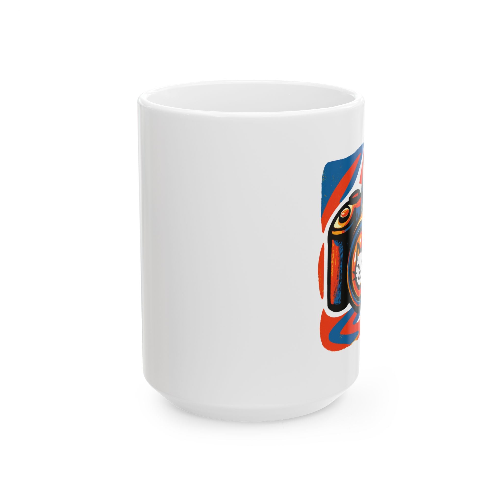 Northwest Coast Style Ceramic Mug — Bold Raven Art Coffee Cup (11oz/15oz)