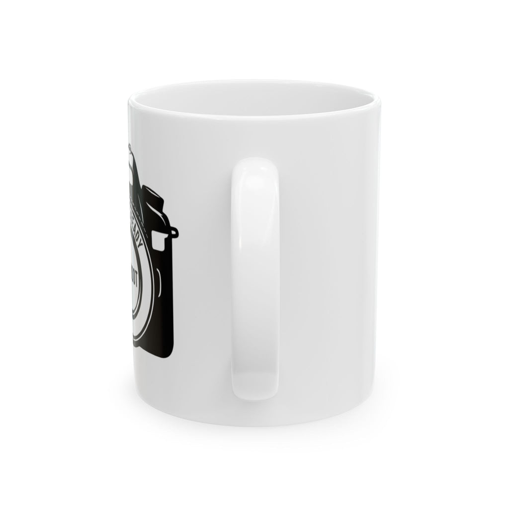 Camera Illustration Ceramic Mug — Photographer Gift Coffee Cup (11oz, 15oz)