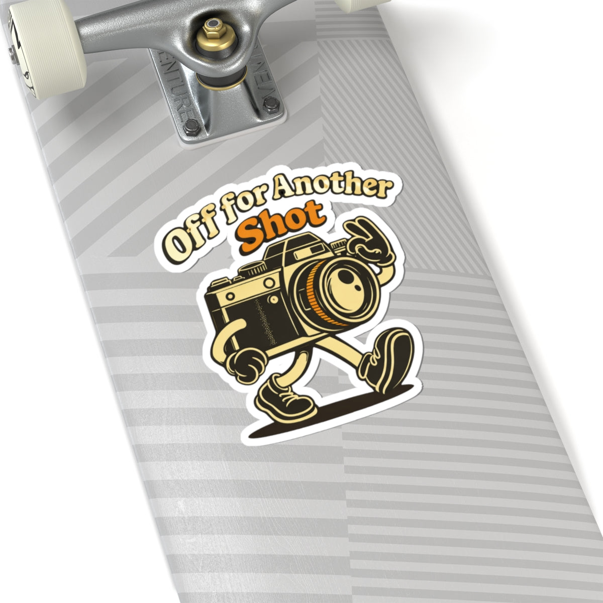 Off for Another Shot Sticker — Retro Camera Photography Vinyl Sticker
