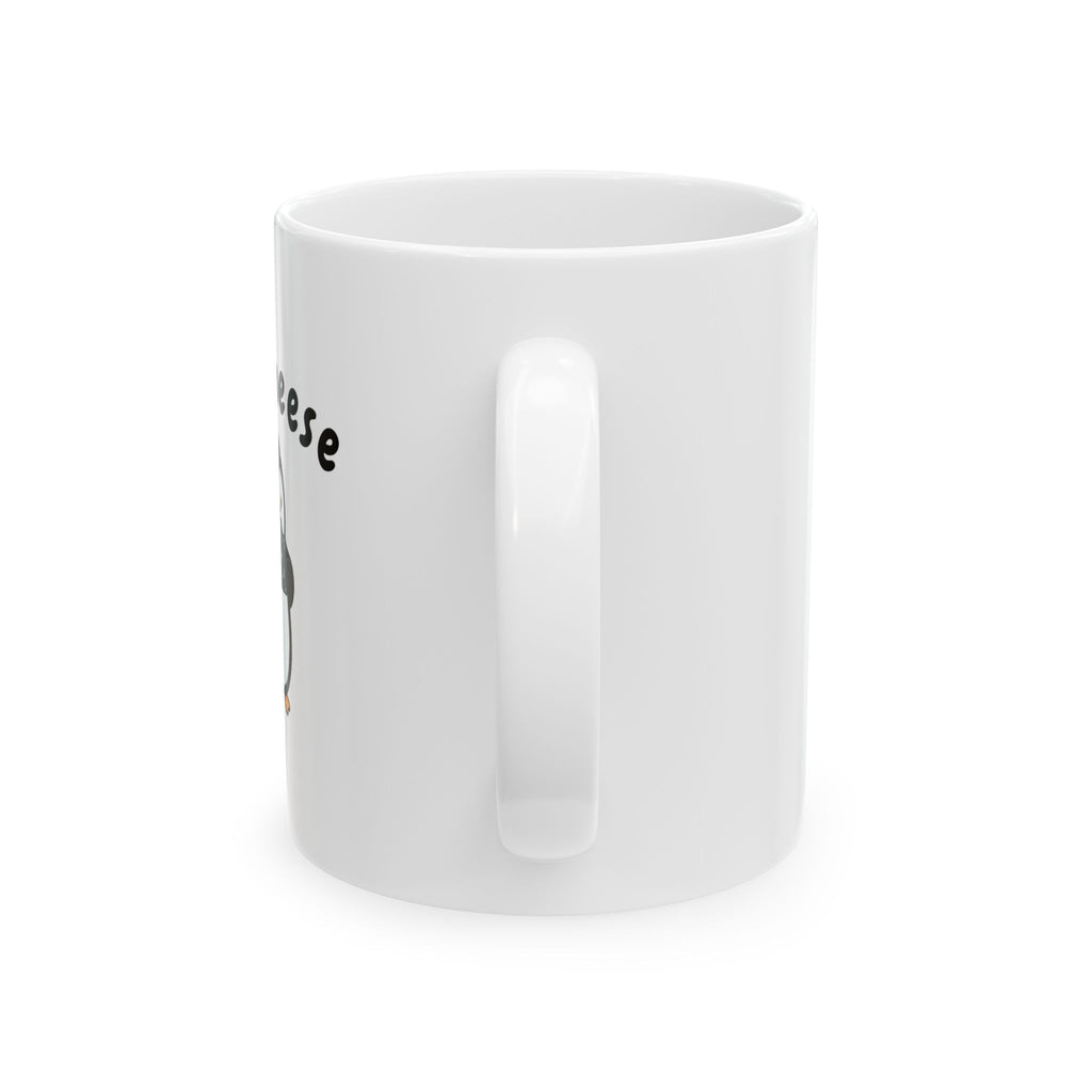 Say Cheese Penguin Ceramic Mug, (11oz, 15oz)