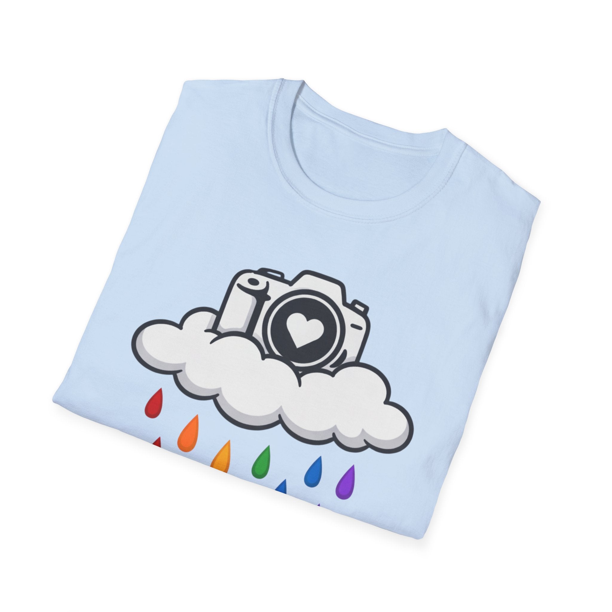 Rainbow Rain Camera T-Shirt