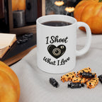 'I Shoot What I love' Heart Coffee Cup (11oz & 15oz)