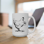 Photographer Chicken Ceramic Mug, (11oz, 15oz)