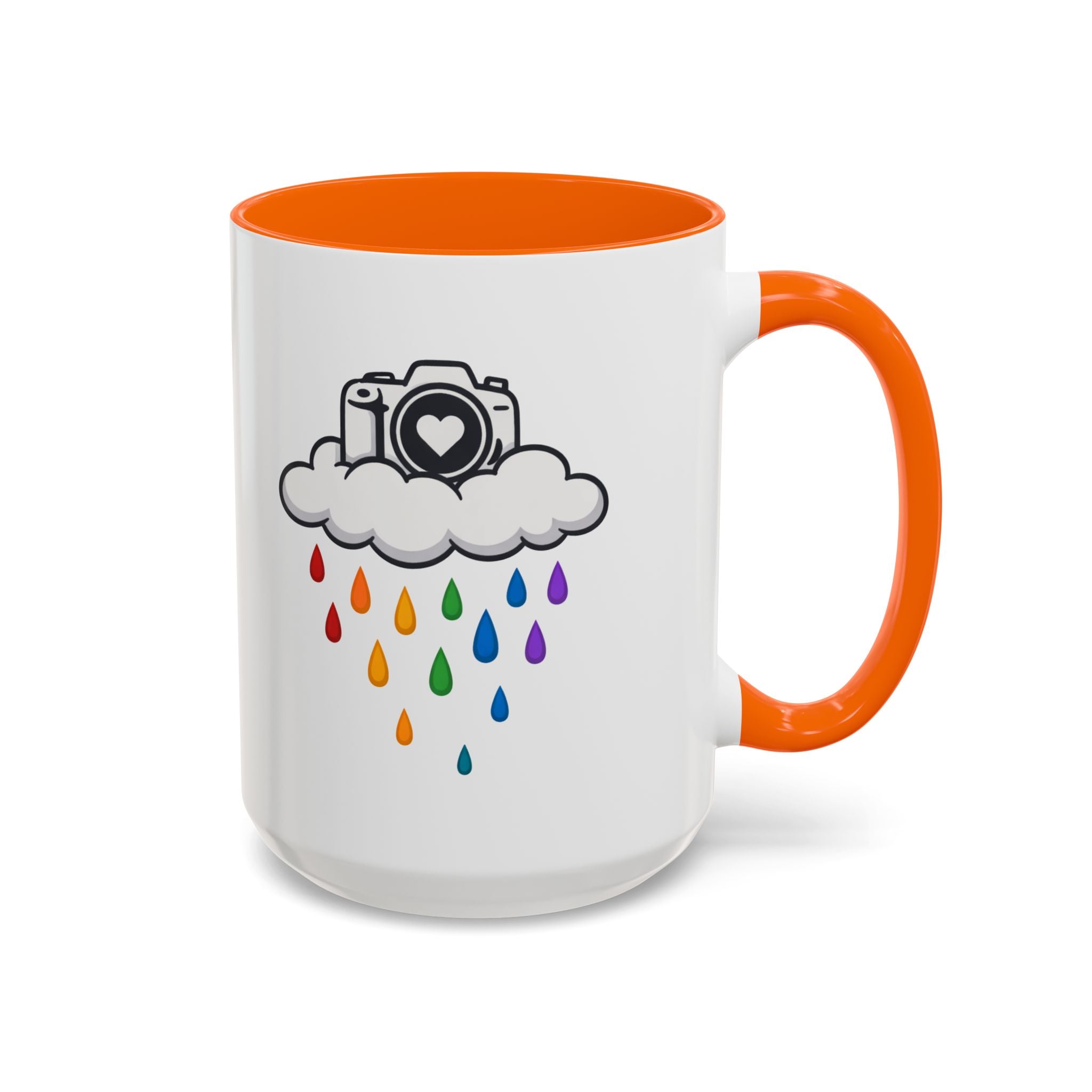 Rainbow Camera Coffee Mug — Photography Lover Accent Mug (11/15oz)