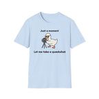 Duck Photographer T‑Shirt — "Just a moment, let me take a quackshot" Cute Animal Photography Tee