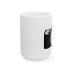 Camera Illustration Ceramic Mug — Photographer Gift Coffee Cup (11oz, 15oz)
